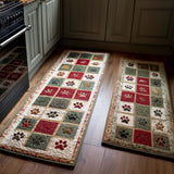 Xmas Paw Kitchen Area Rug NCU0NT11402