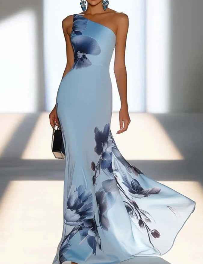 Victoria | Robe Maxi Off-Shoulder en Satin