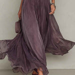 Ashley | Robe Maxi Chiffon Vintage Élégante
