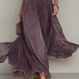 Ashley | Robe Maxi Chiffon Vintage Élégante