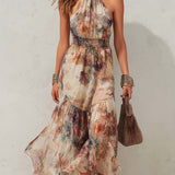 Chloé | Robe Midi Douce Florale Vintage