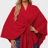 Yvette | Poncho Drapé Élégant