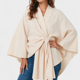 Yvette | Poncho Drapé Élégant