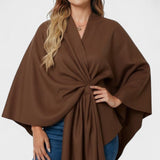 Yvette | Poncho Drapé Élégant