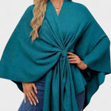 Yvette | Poncho Drapé Élégant