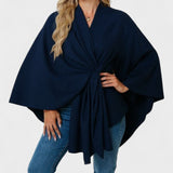 Yvette | Poncho Drapé Élégant