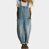Mae™ | Salopette vintage en coton doux avec effet denim