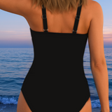 Maillot de bain enveloppant luxueux avec imprimé coloré
