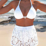 Laluna® | Ensemble de bikini en dentelle unie élégant