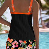 Laluna® | Ensemble de Tankini Élégant en Deux Pièces