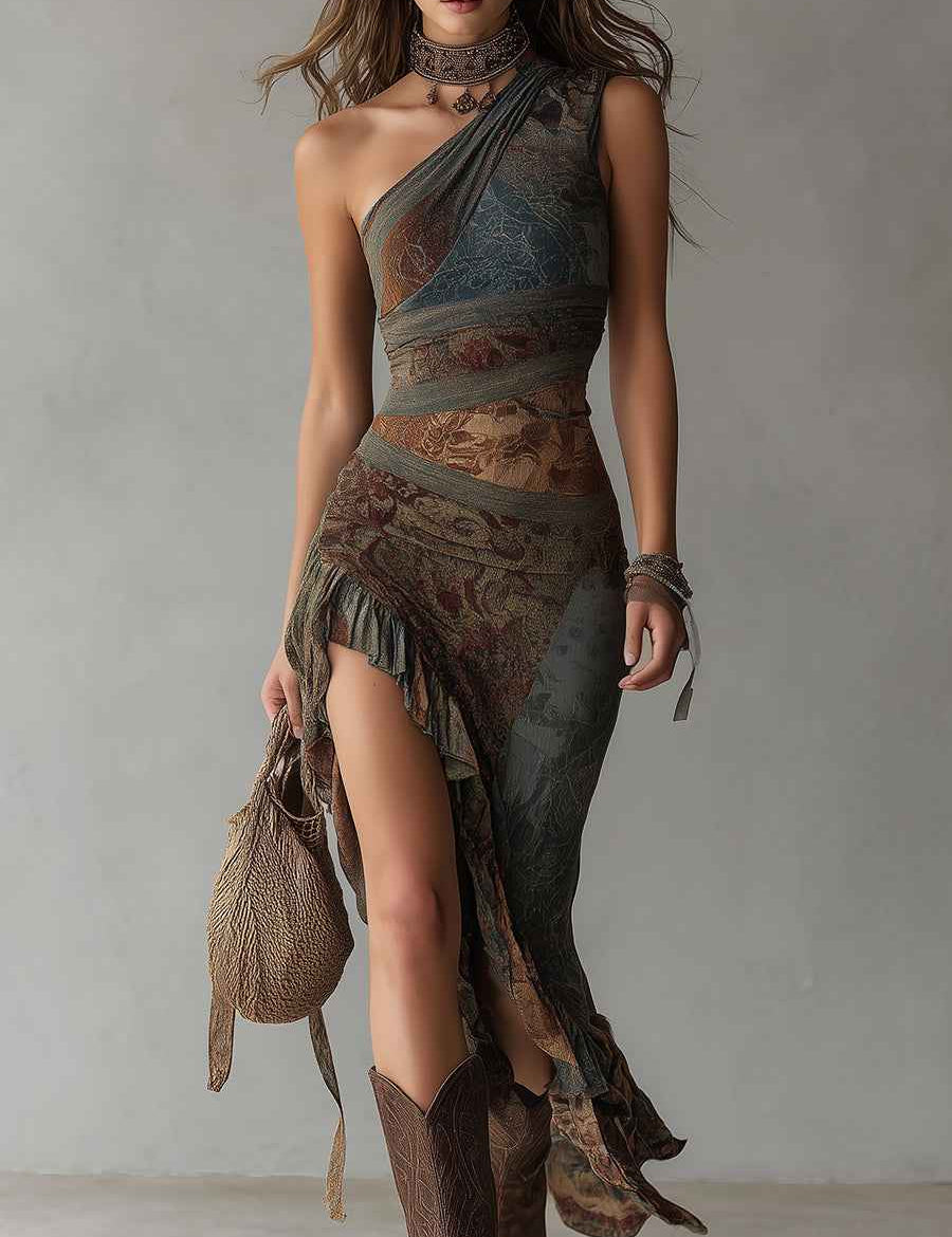 Truus | Robe Maxi Fleurie Vintage