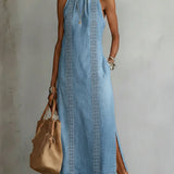 Julia™ | Robe en denim avec dentelle rétro
