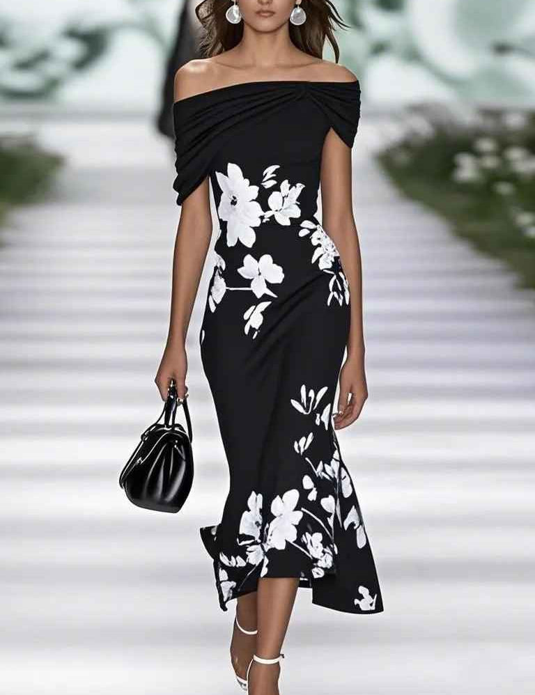 Frédérique | Robe Élégante avec Imprimé Floral
