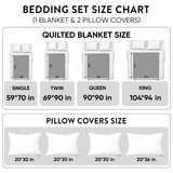 Country Bloom 3-Piece Quilted Bedding Set NCU0NT5499