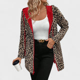 Evie | Veste réversible avec capuche et motif léopard