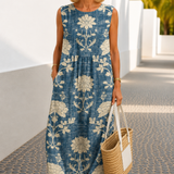 Belle™ | Robe Midi Bohème Fleurie