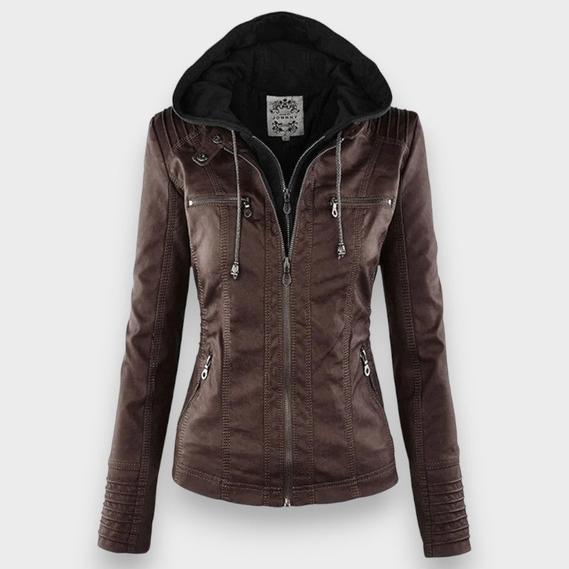 Leni | Veste en Cuir de Motard