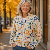 Mirella™ | Cardigan avec imprimé de feuilles botaniques