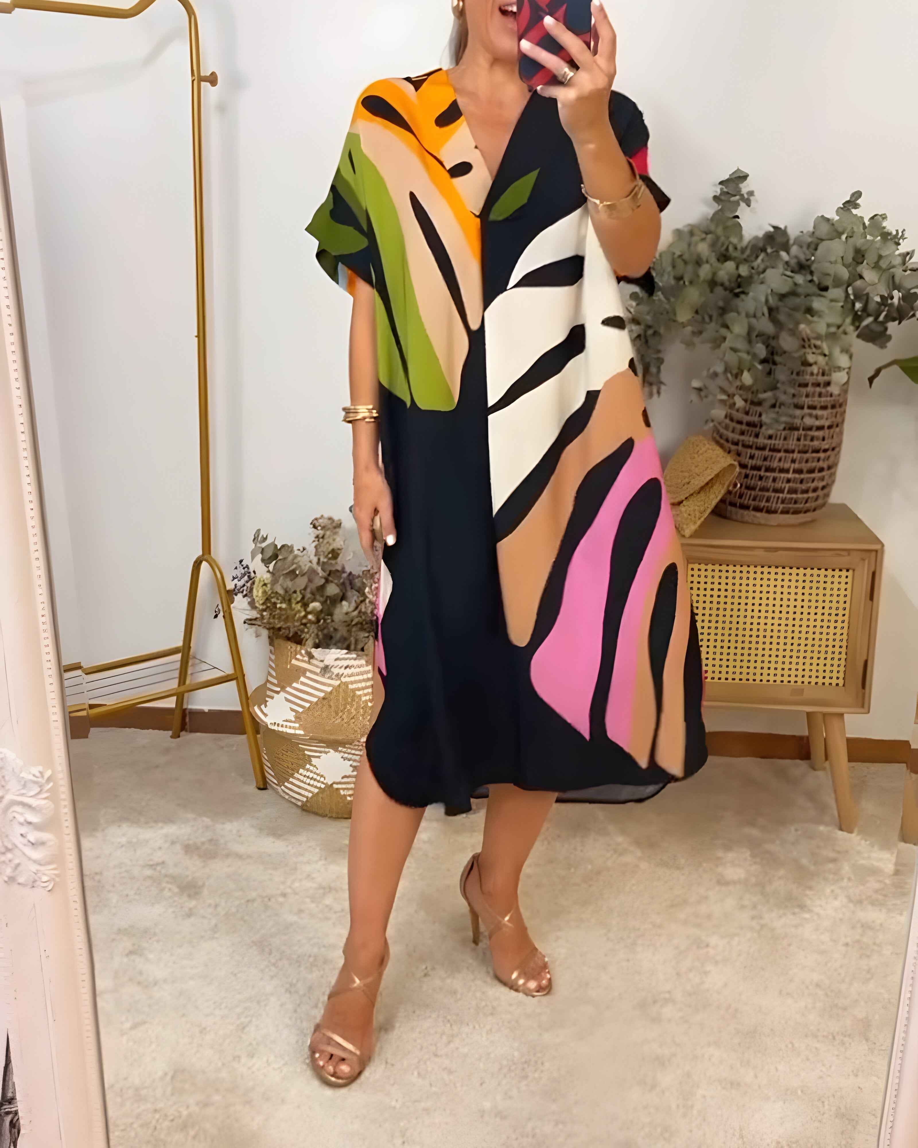 Rosaline - Robe Décontractée Colorée