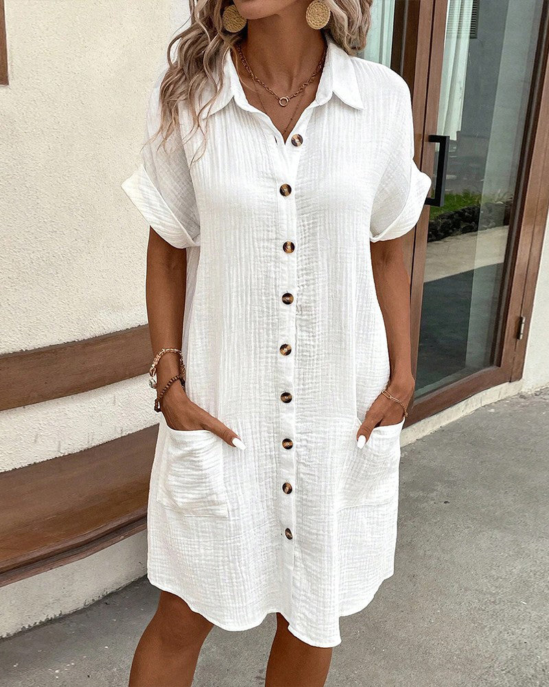 Marrit™ | Robe chemise avec boutons