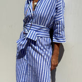 Sophia | Robe Chemise Rayée