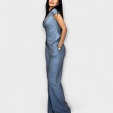 Ivy - Ensemble Élégant de Top à Décolleté en V et Pantalons