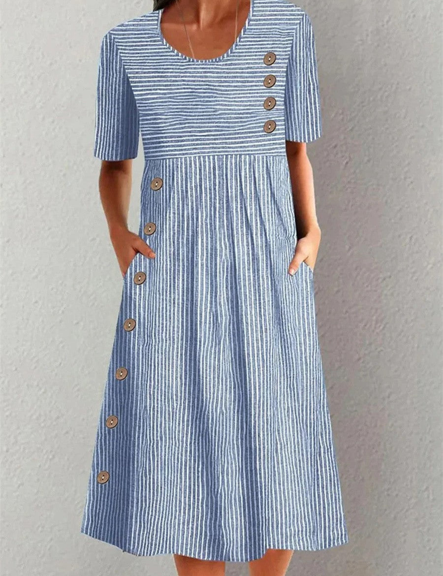 Sofia™ | Robe d'Été Rayée