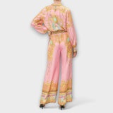 Sage - Chemise Détendue de Sirène et Ensemble de Pantalons à Taille Élastique