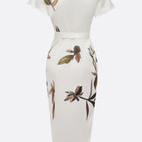Amelia | Robe Portefeuille Florale Élégante