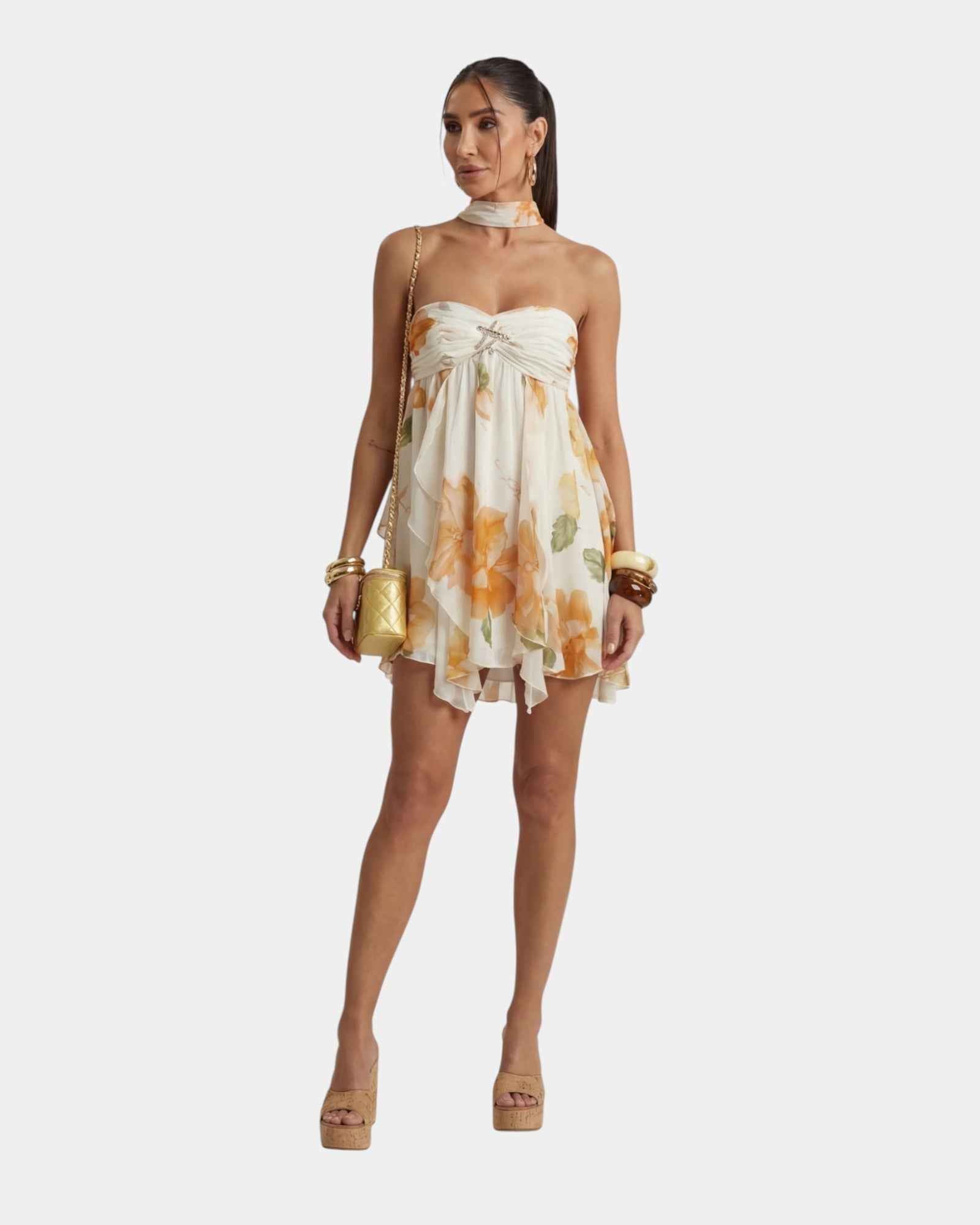 Lucienne | Robe Mini Femme Flora