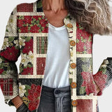 Frostine™ - Cardigan de Noël en Style Patchwork