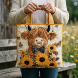 Sac Artisanale - Vache Highland et Tournesols