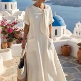 Fleur™ Robe Élégante avec Poches