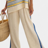 Marcella - Ensemble jaune et pantalon à jambes larges