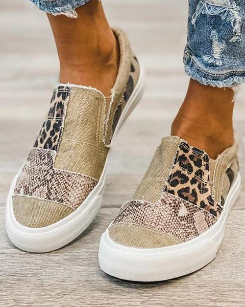 Mocassins Lona Léopard Femme | Imprimé Animal Été