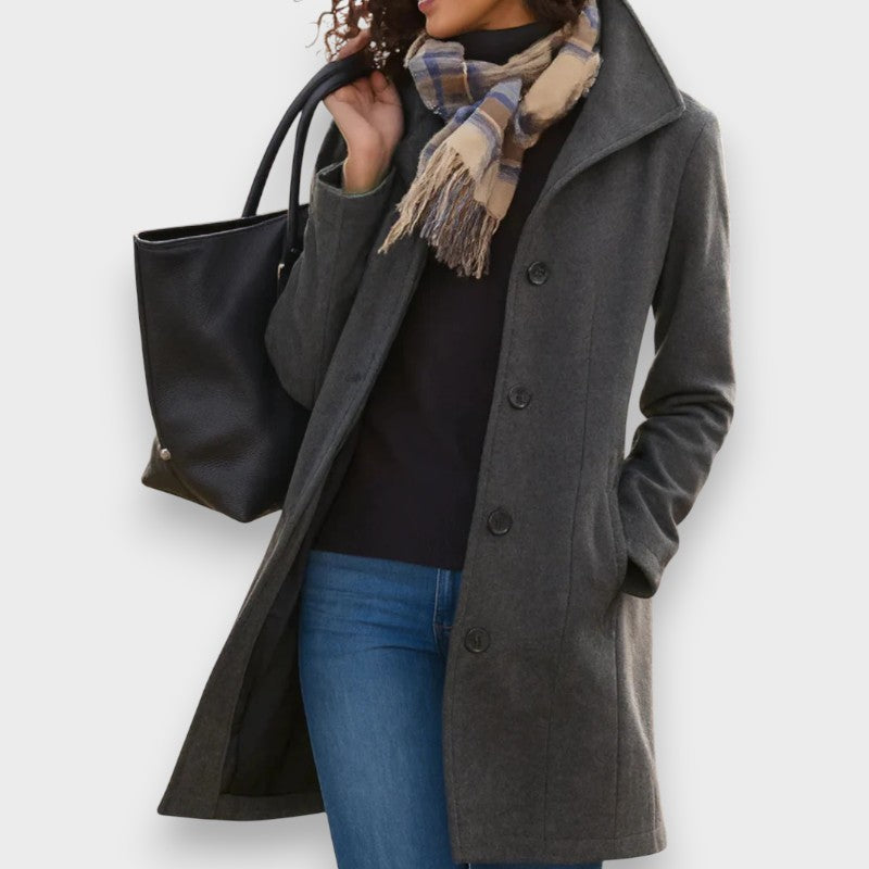 Carla | Manteau Classique avec Boutons Élégants