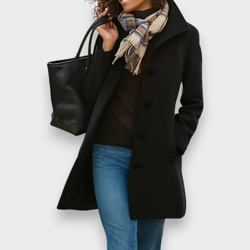 Carla | Manteau Classique avec Boutons Élégants