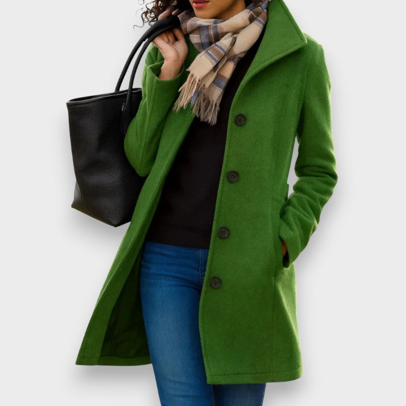 Carla | Manteau Classique avec Boutons Élégants