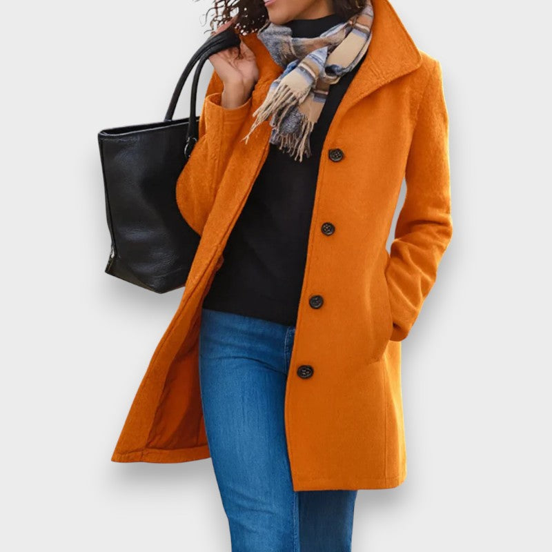 Carla | Manteau Classique avec Boutons Élégants