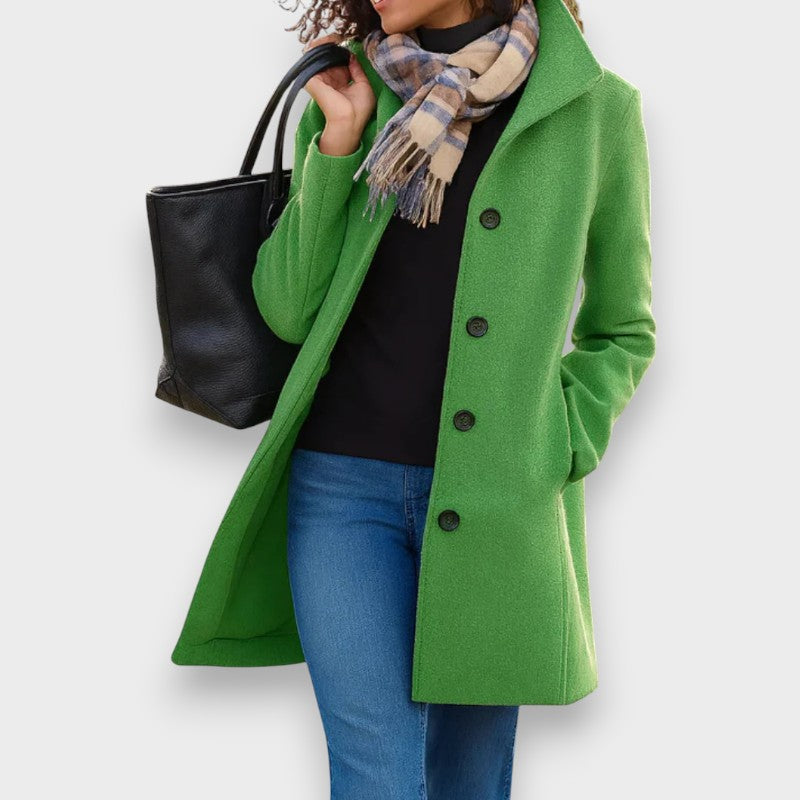 Carla | Manteau Classique avec Boutons Élégants
