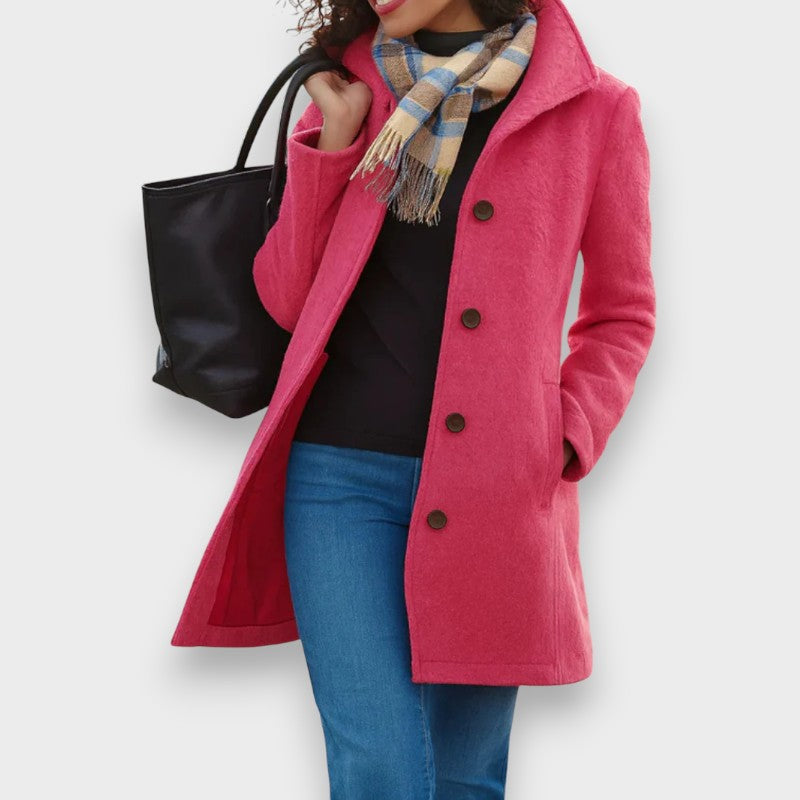 Carla | Manteau Classique avec Boutons Élégants