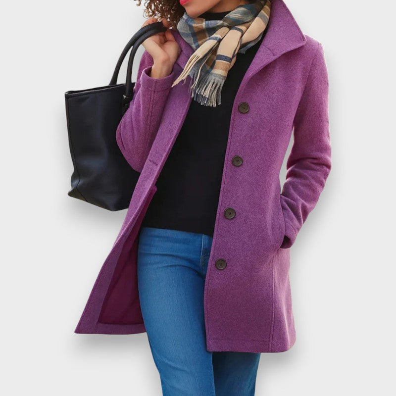 Carla | Manteau Classique avec Boutons Élégants
