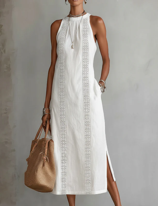 Chloe | Robe Midi Élégante d'Été