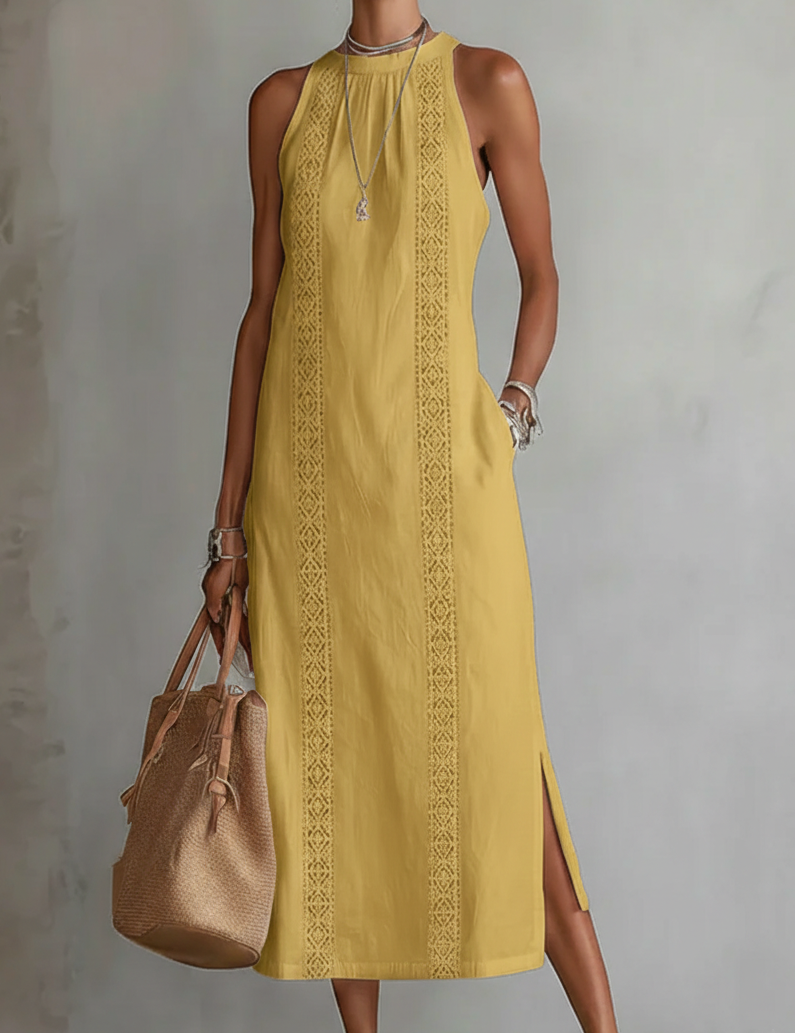 Chloe | Robe Midi Élégante d'Été