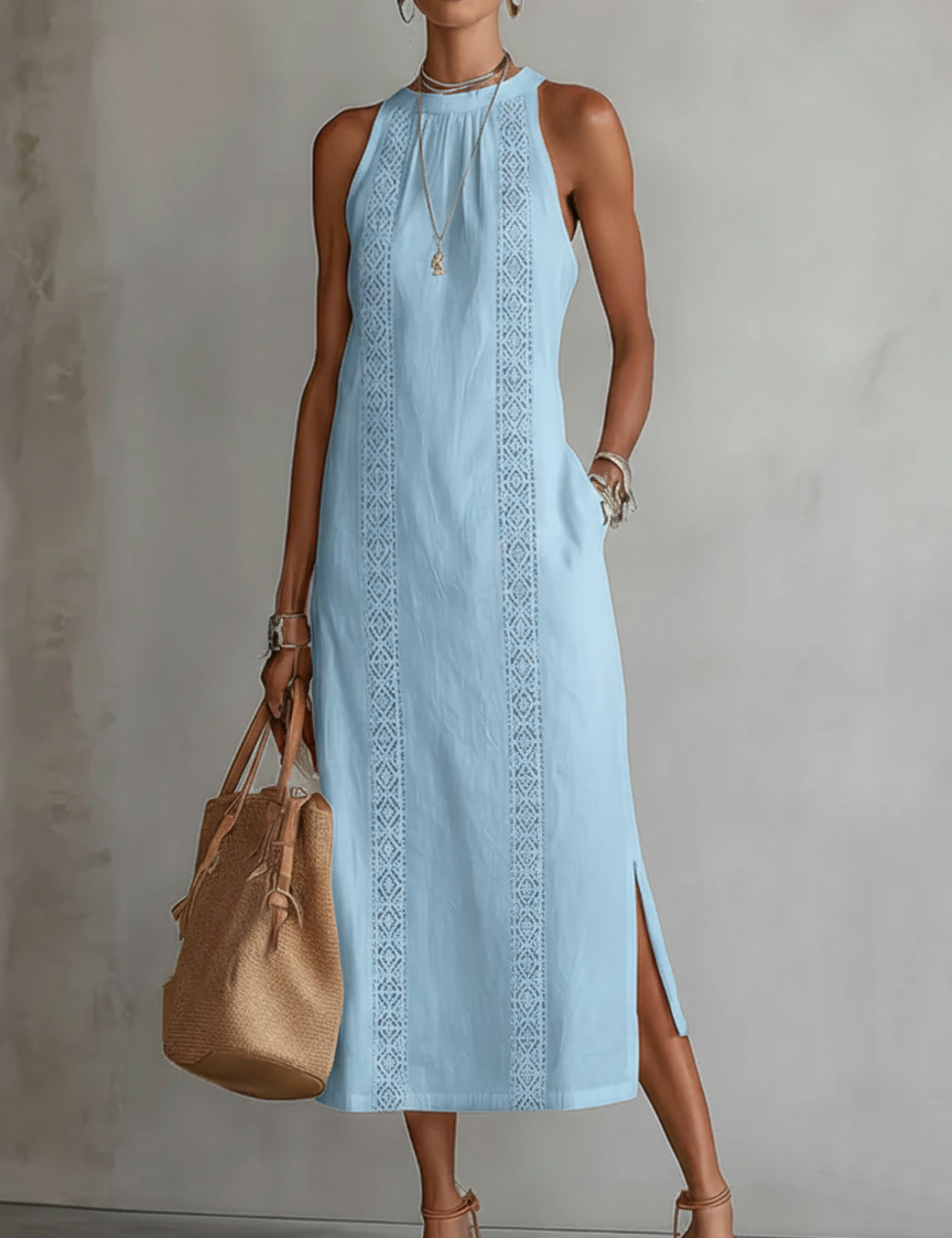 Chloe | Robe Midi Élégante d'Été
