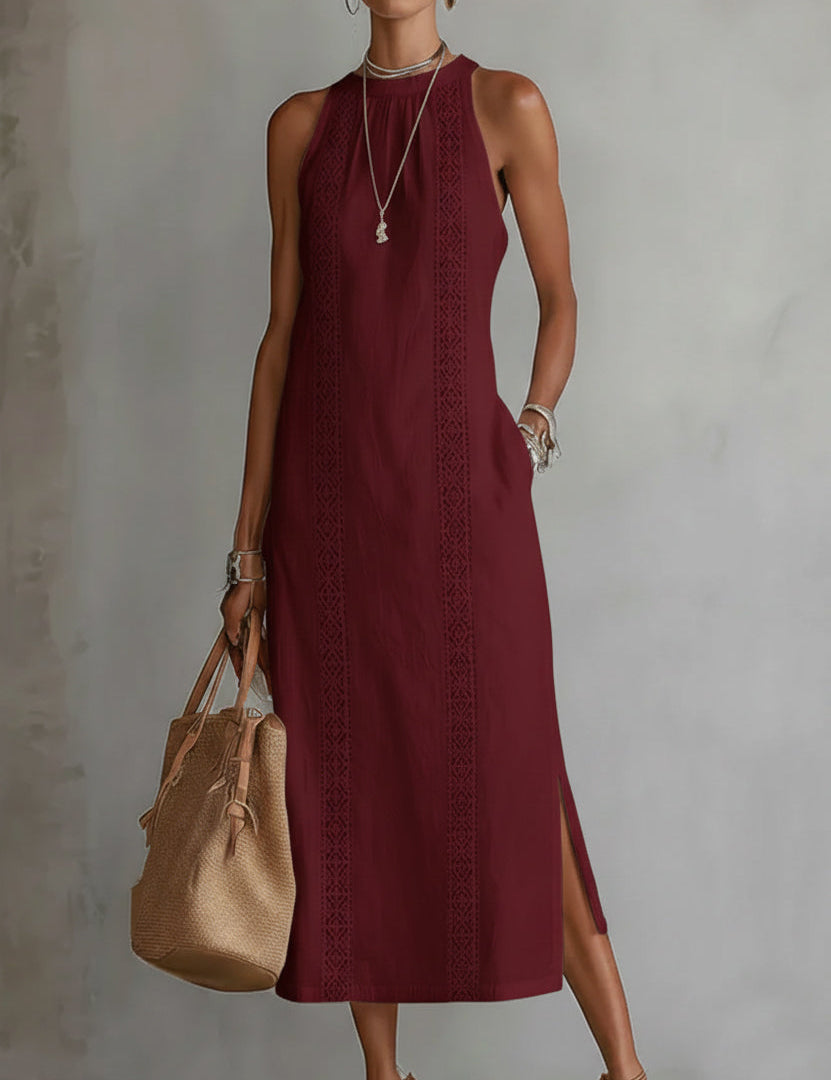 Chloe | Robe Midi Élégante d'Été