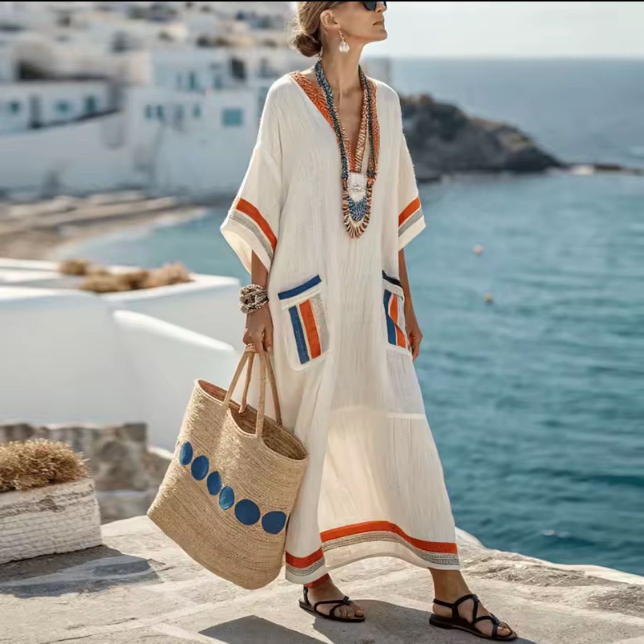 Élégante Mary - Robe longue de plage pour un look d'été à la mode