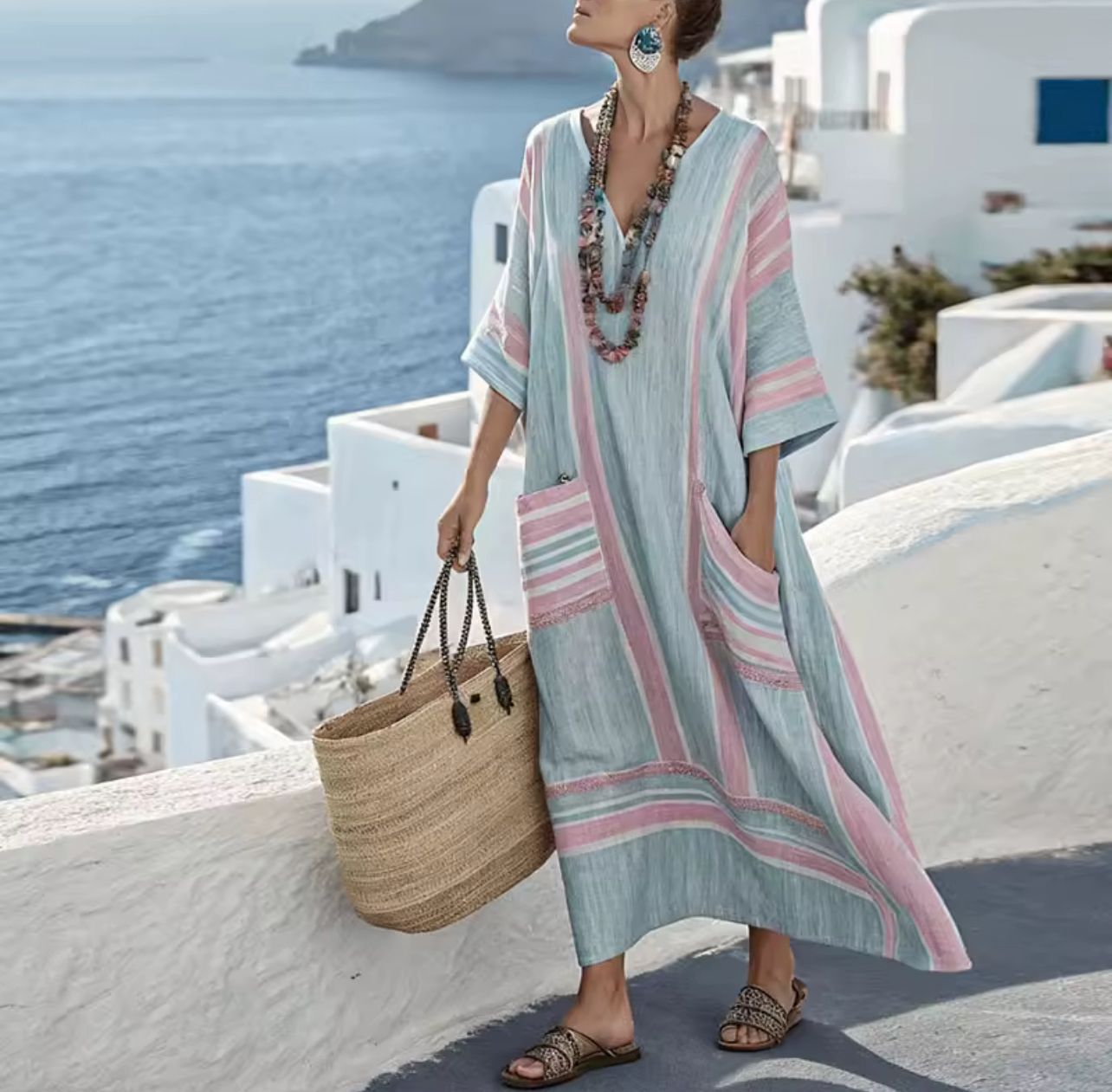 Élégante Mary - Robe longue de plage pour un look d'été à la mode