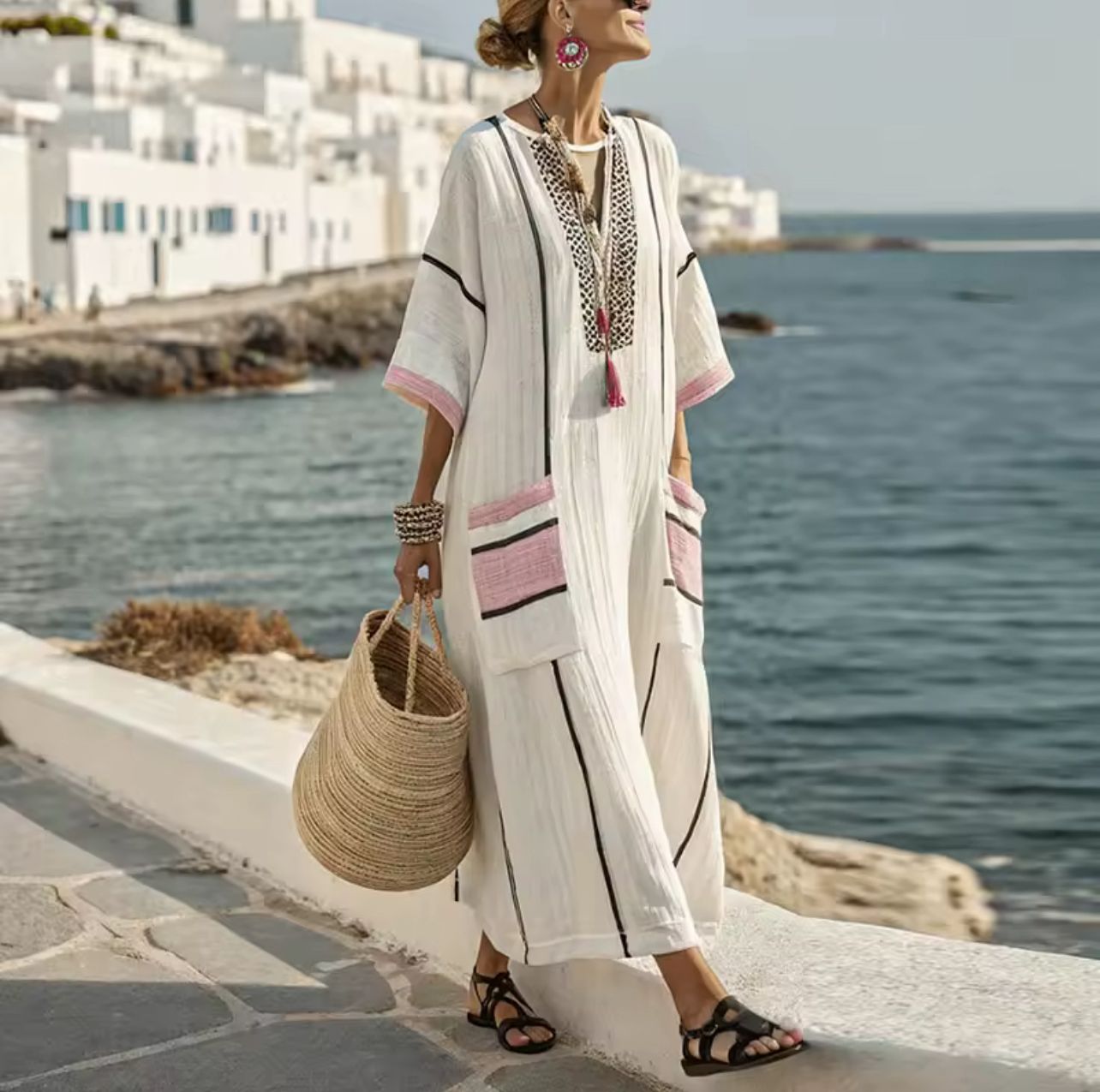 Élégante Mary - Robe longue de plage pour un look d'été à la mode