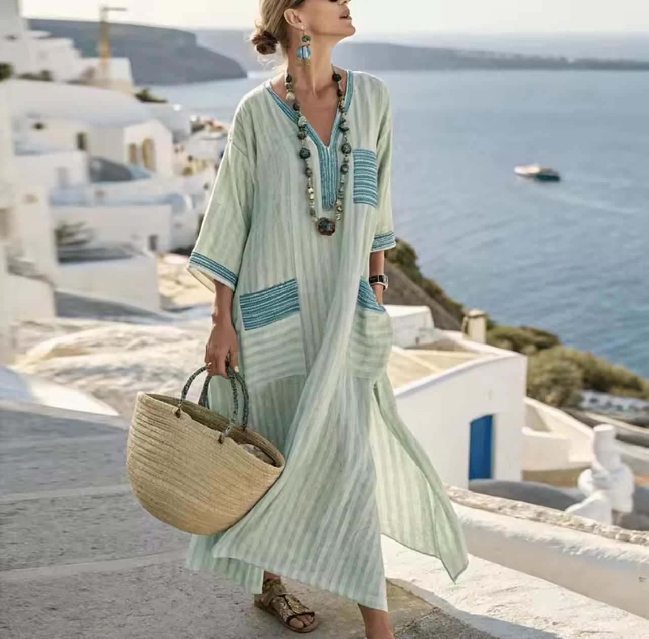 Élégante Mary - Robe longue de plage pour un look d'été à la mode
